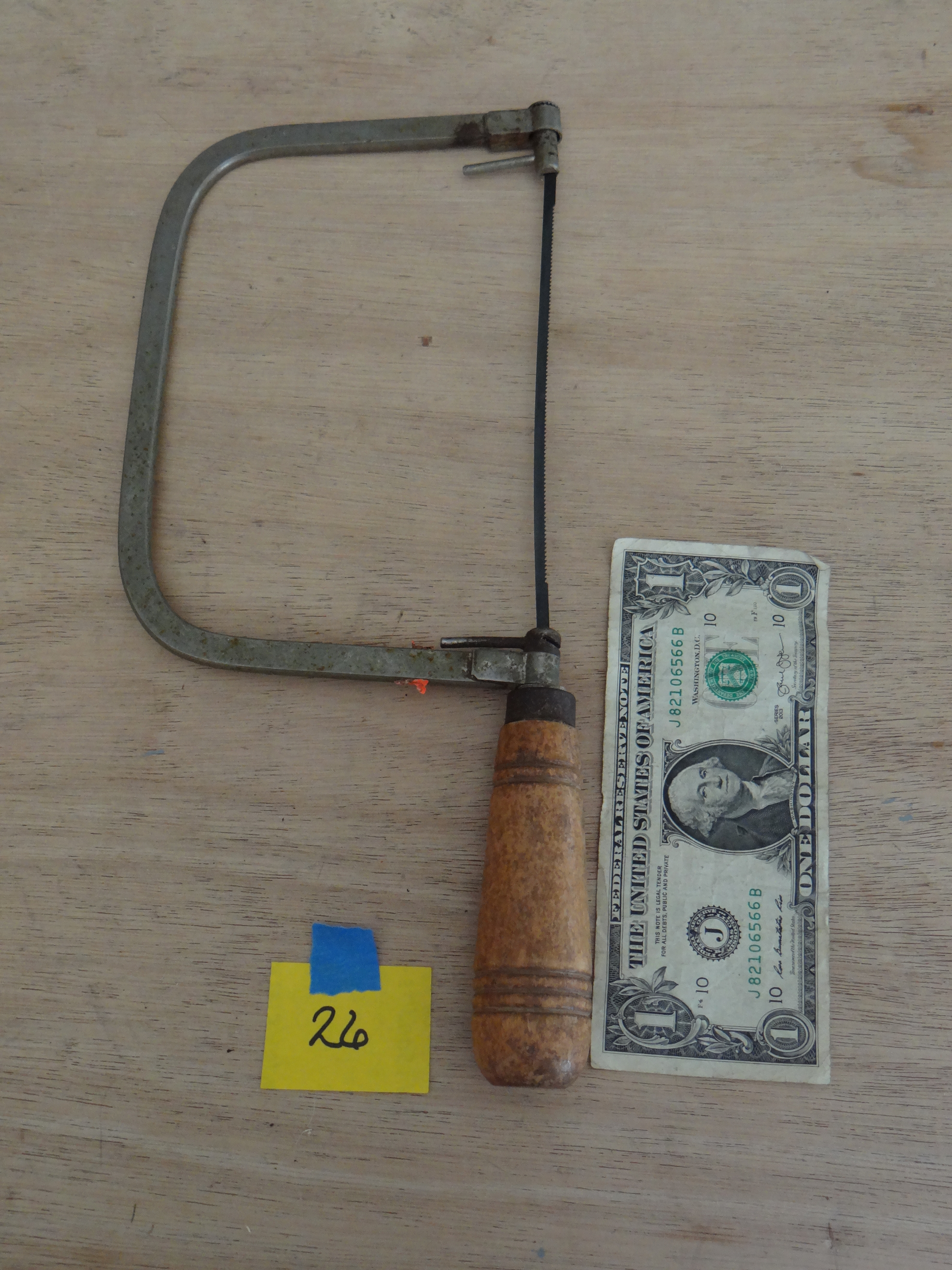 26-Wooden Handled Coping Saw