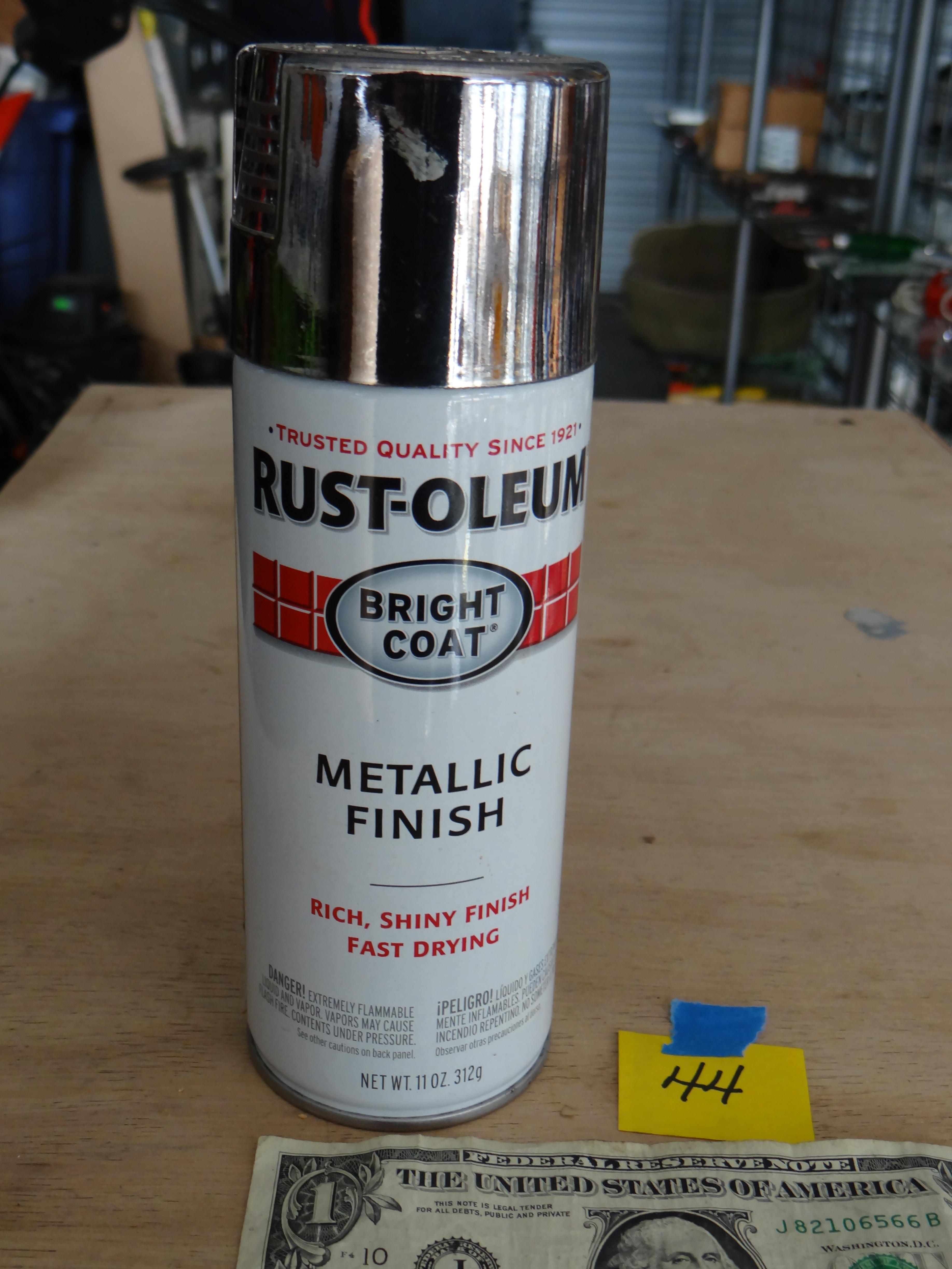44-Rust-o-leum Silver Metallic Finish Spray Paint Seems Full