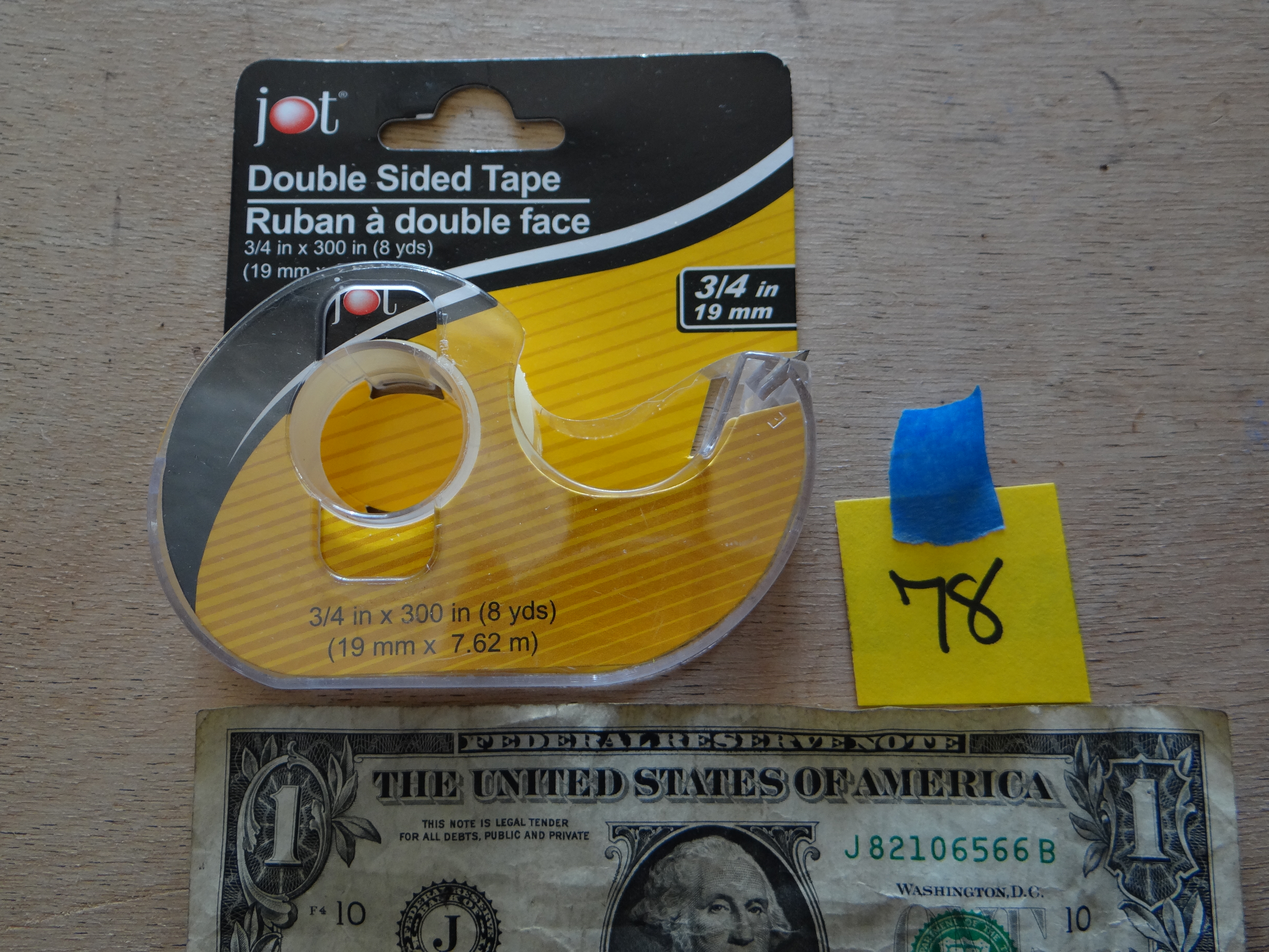 78-Jot Double Sided Tape (seems almost full)