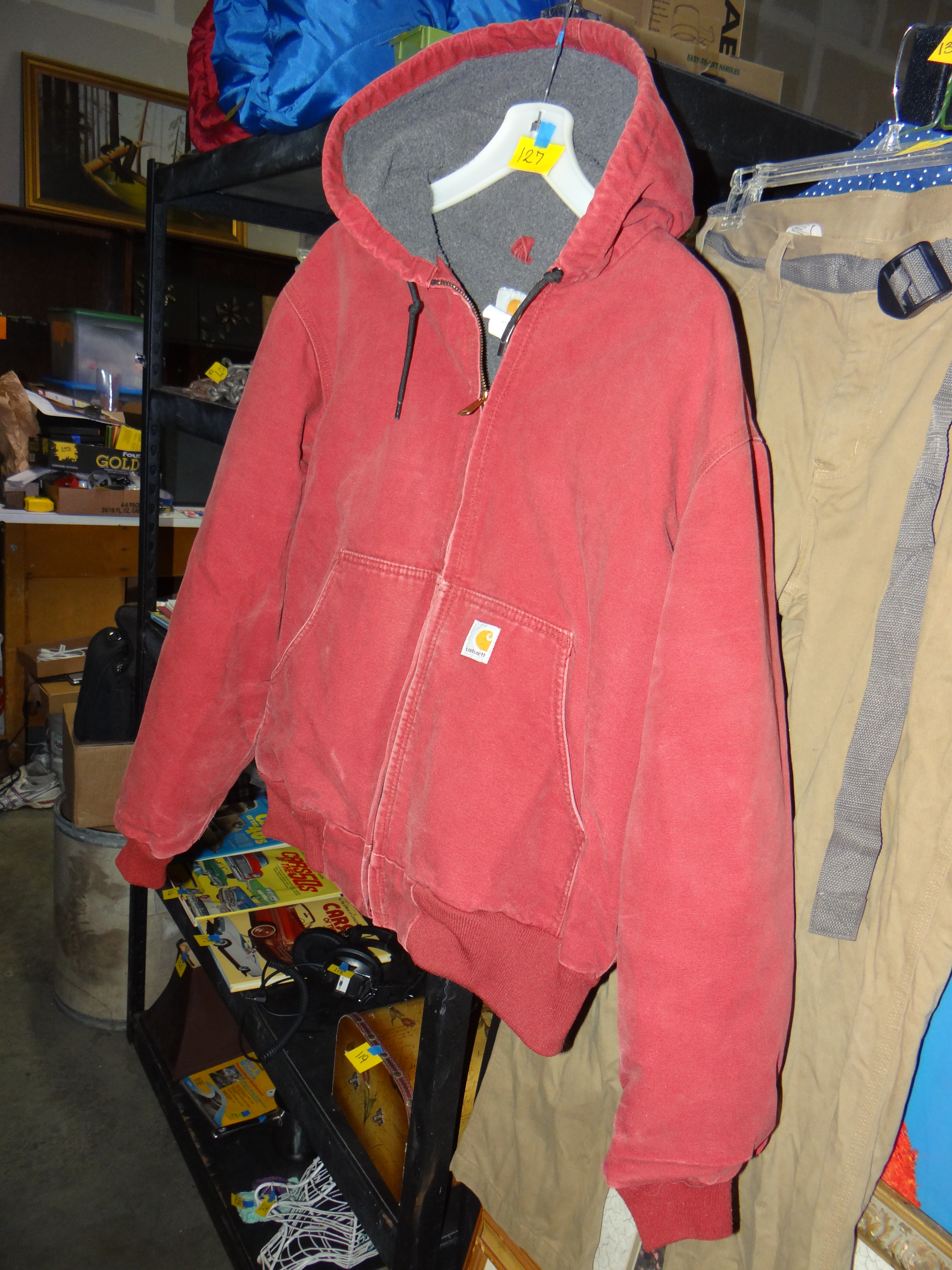 127-Red Carhartt Jacket Size Large Regular