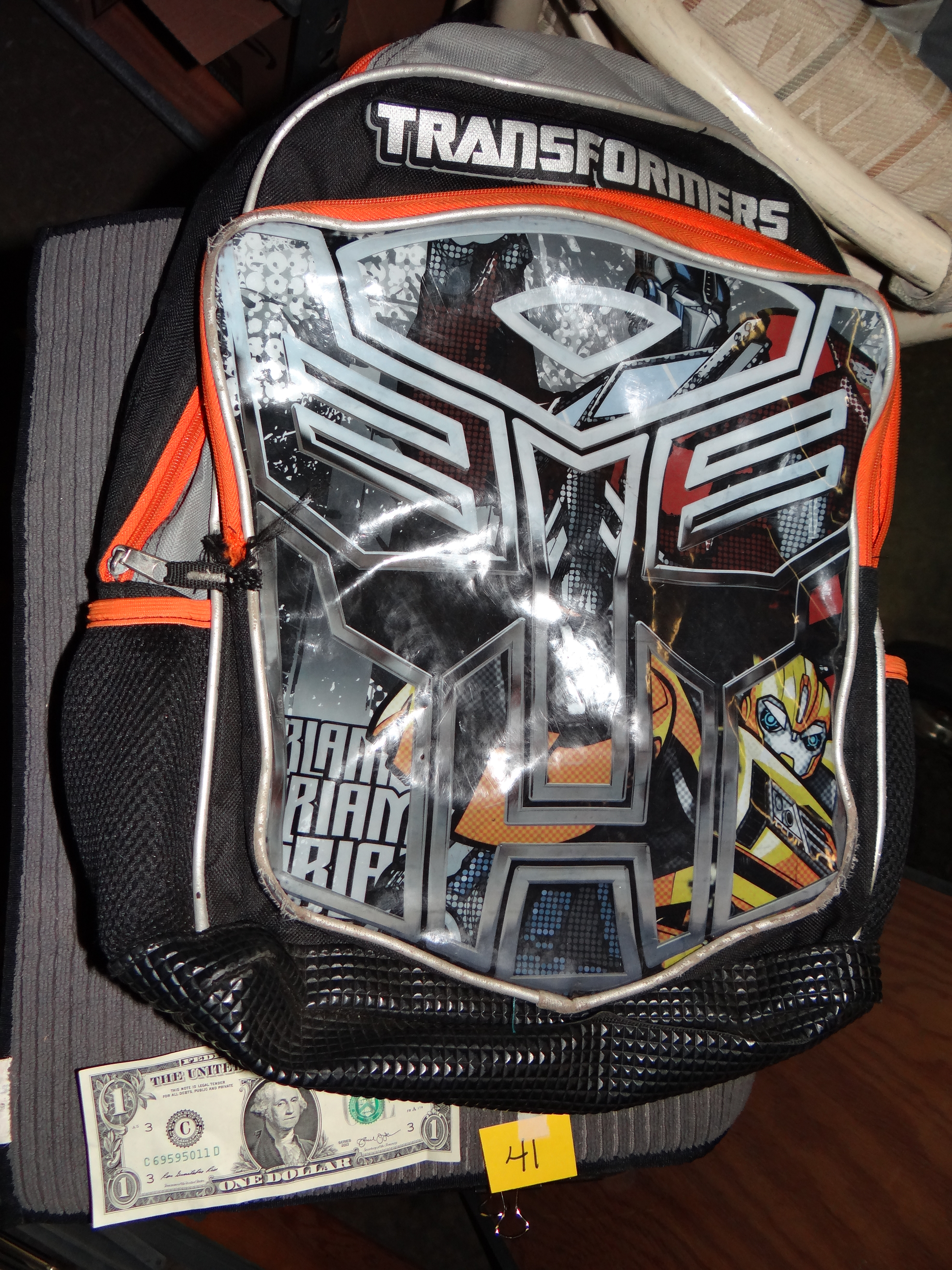 41-Transformers Backpack in Great Condition