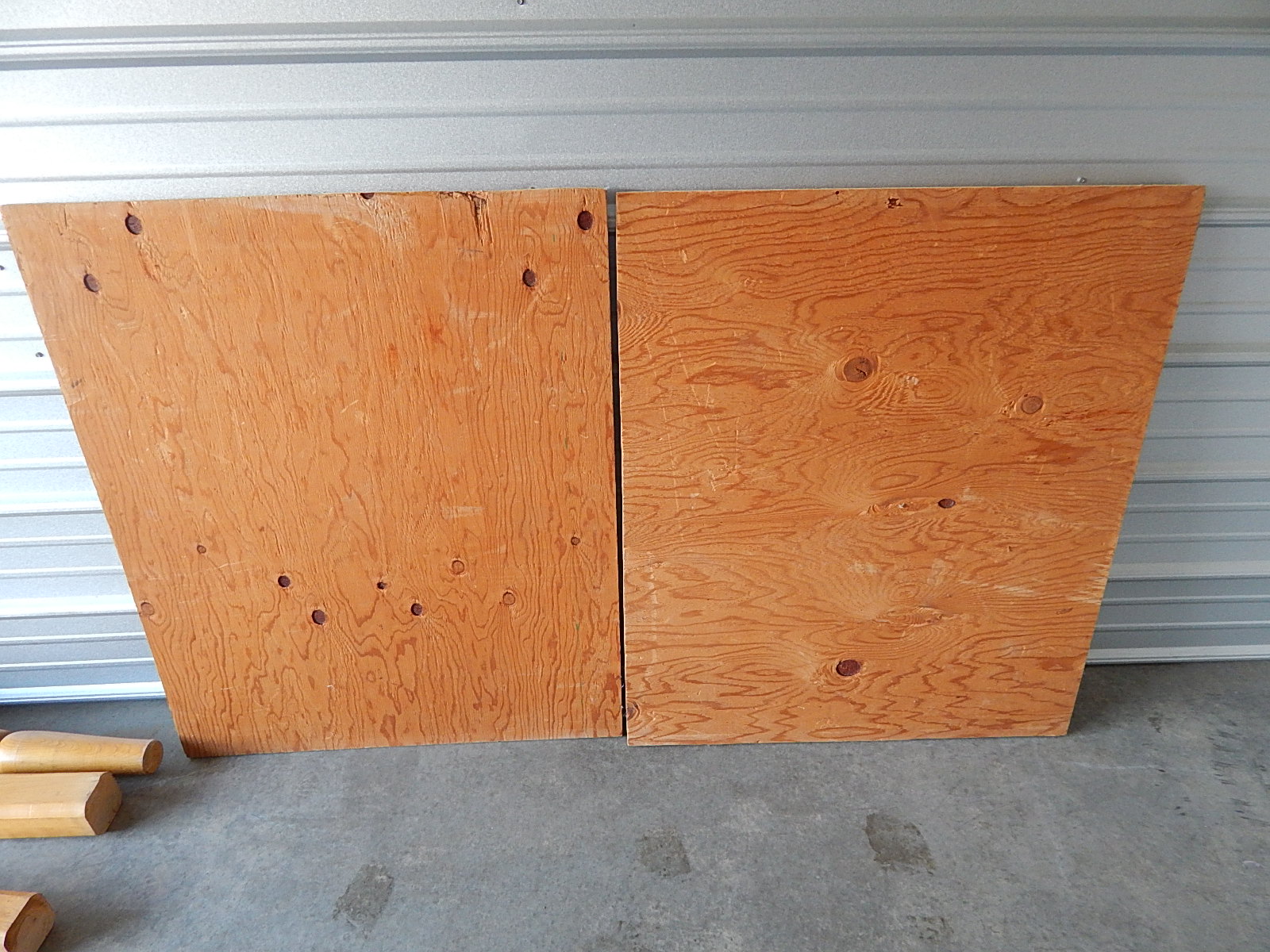 5-Two Short Pieces of Plywood + 5 Pieces of 4ft x 8ft (see pics)