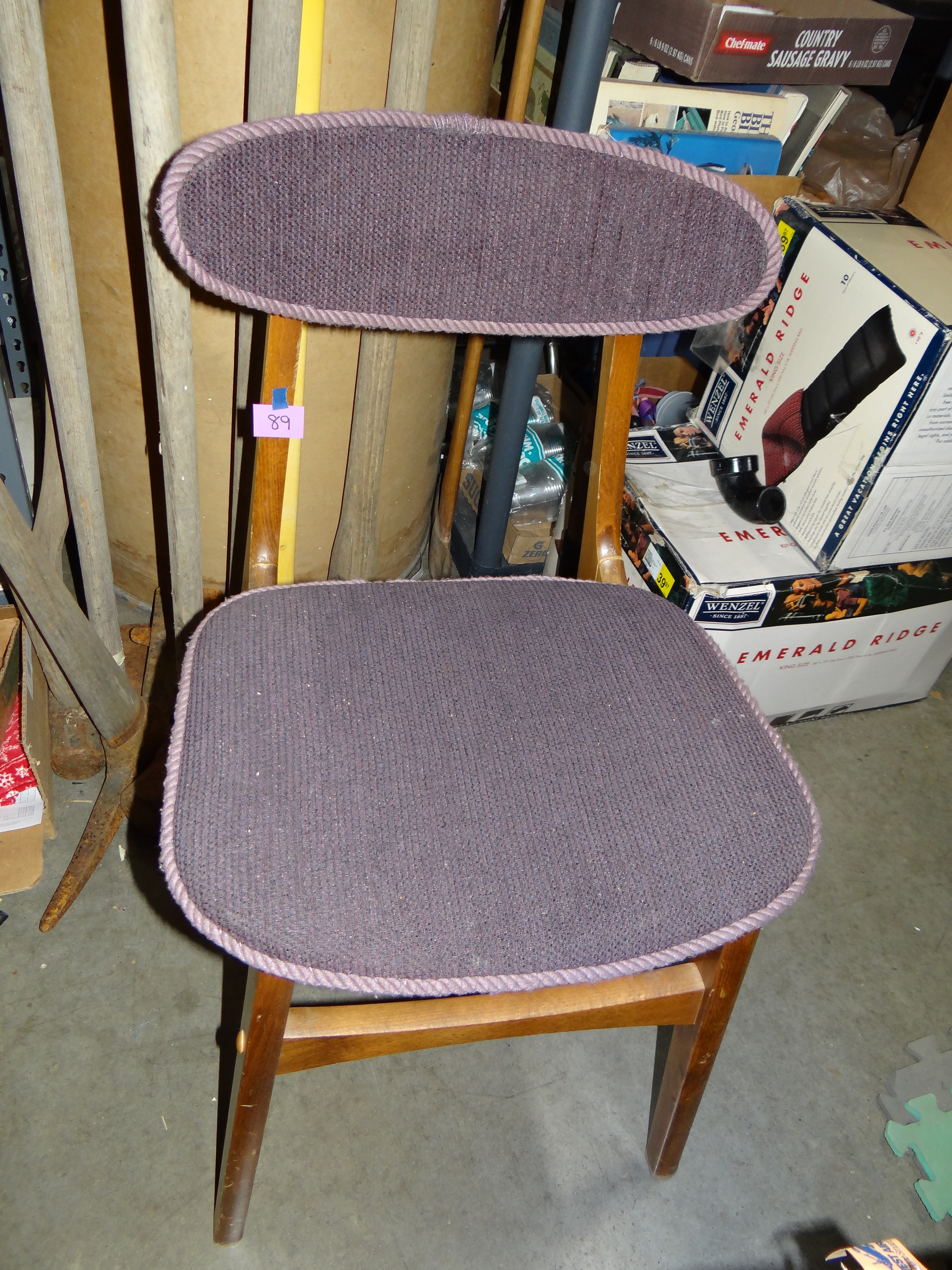 89-Scan Design Purple Upholstered Chair