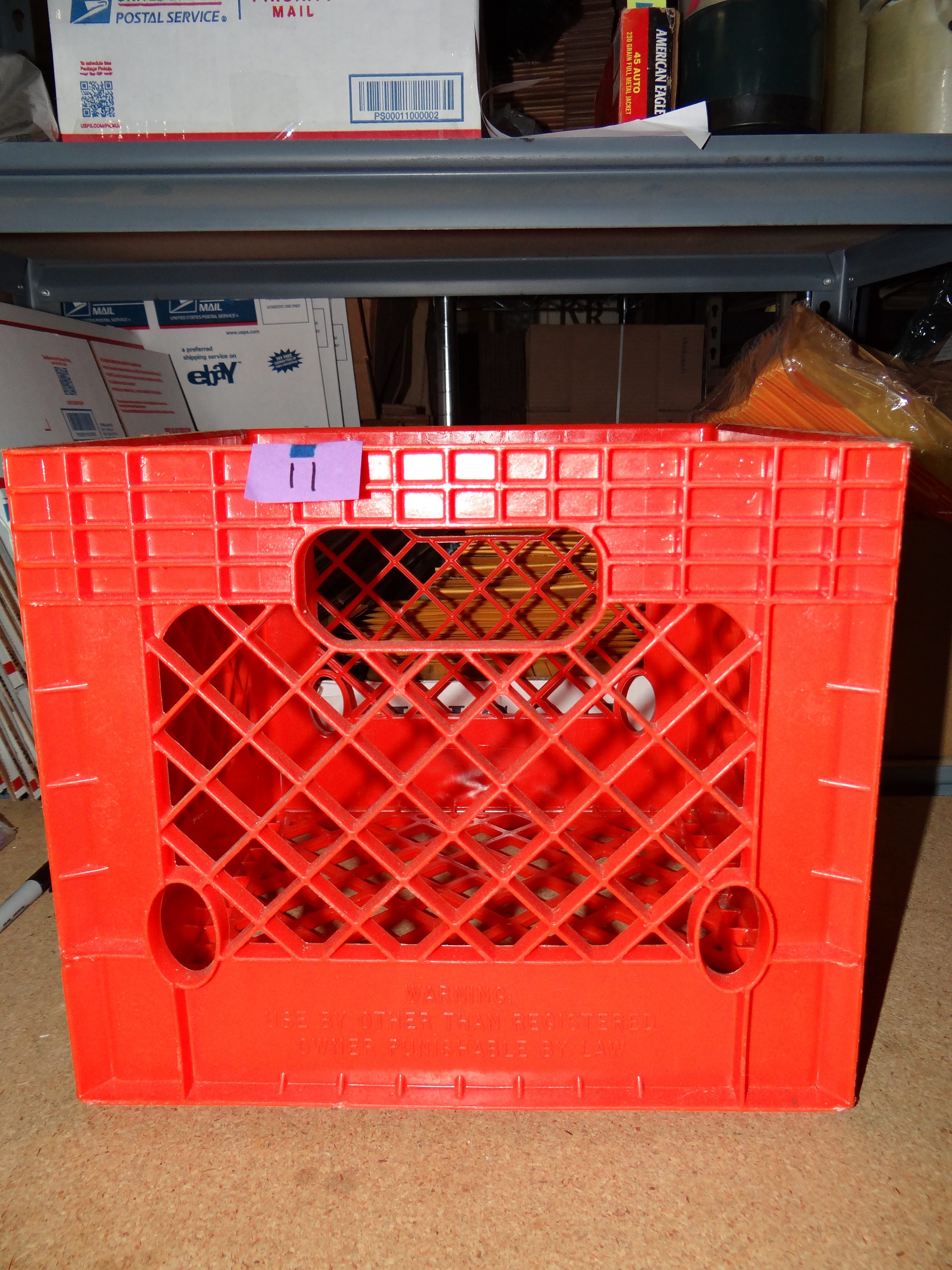 11-Red Milk Crate #2