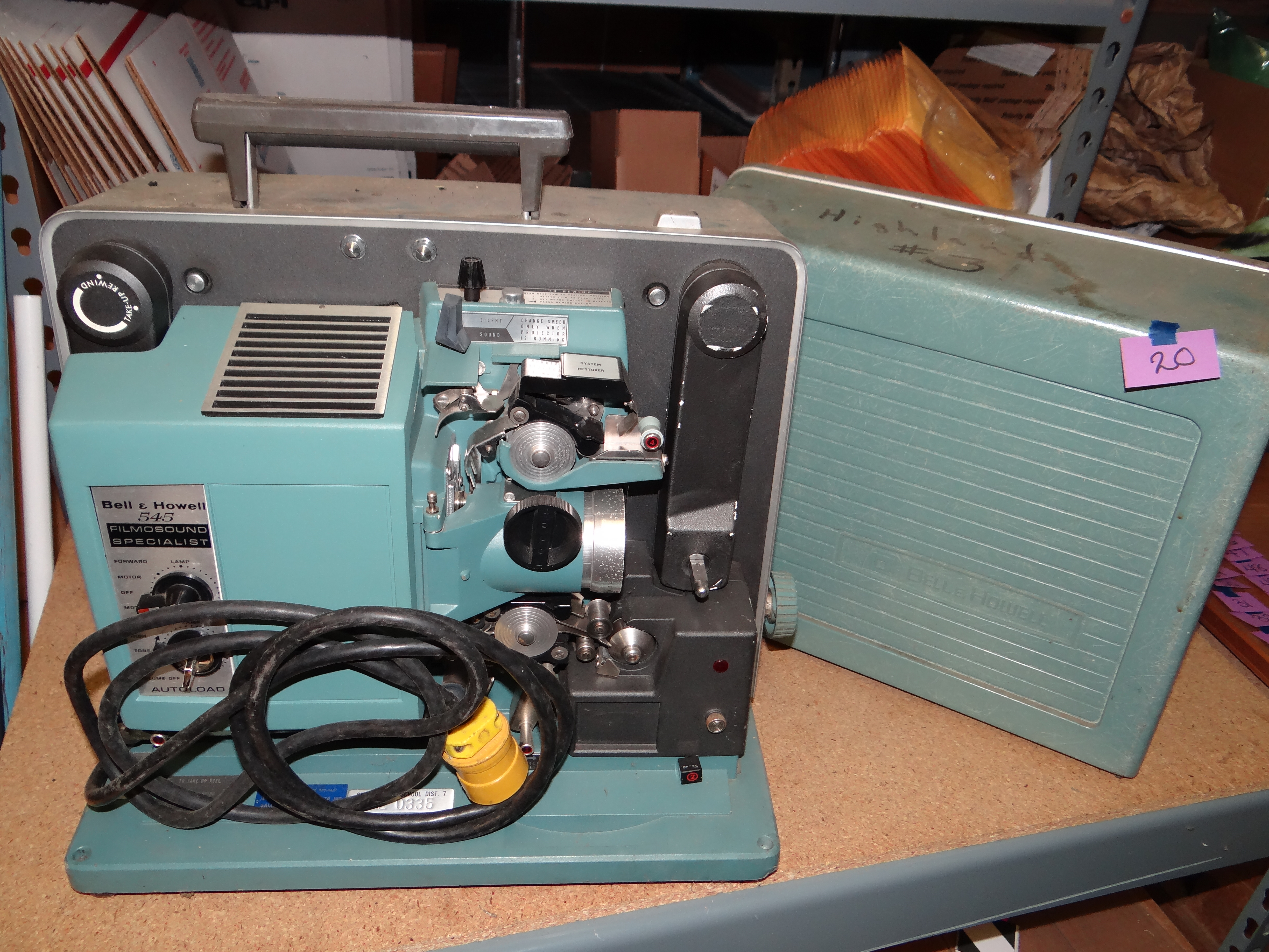 20-Bell & Howell 545 Projector in Case