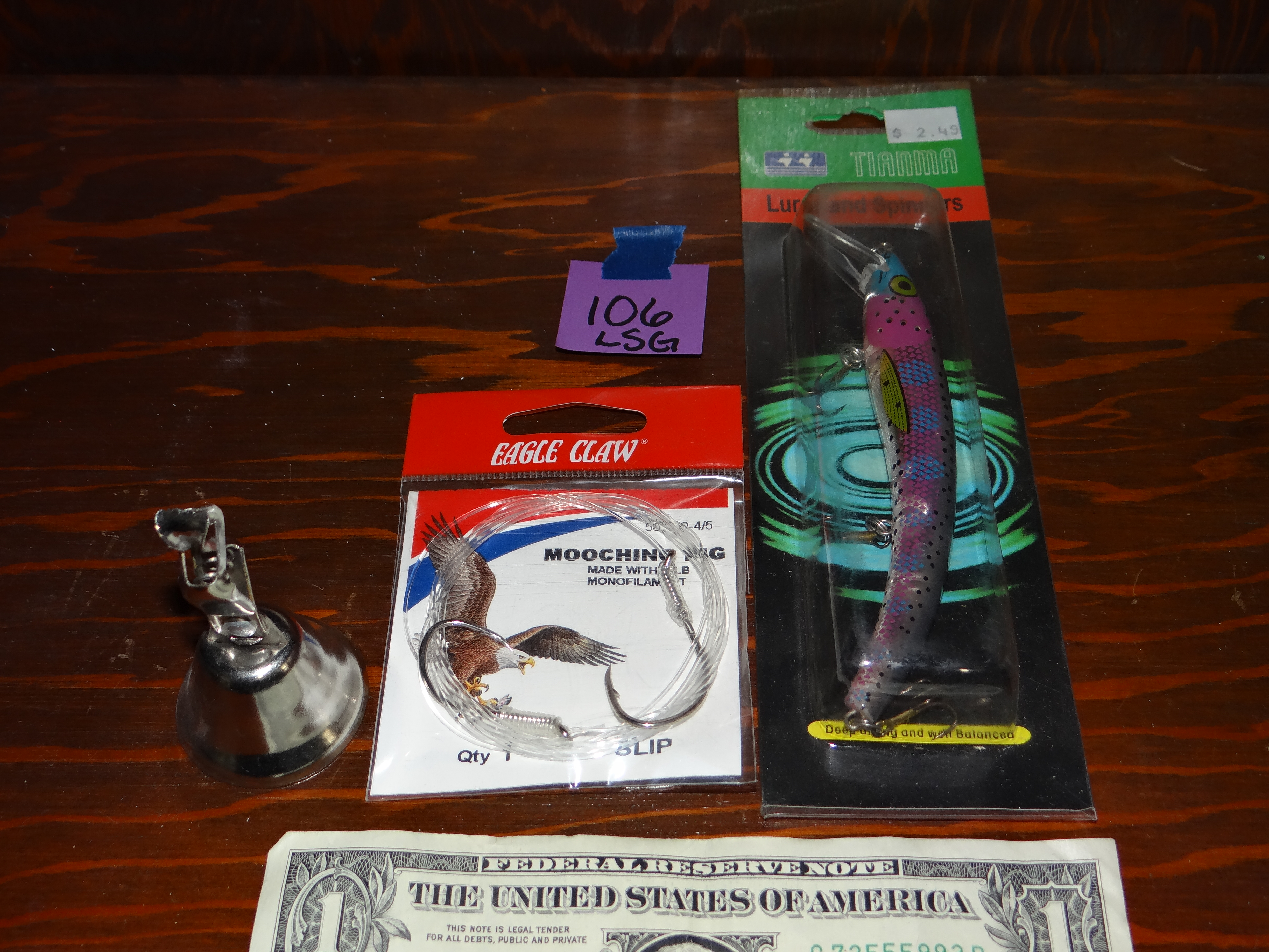 LSG106-Fishing Bell, Eagle Claw Mooching Rig, Tianma Lure