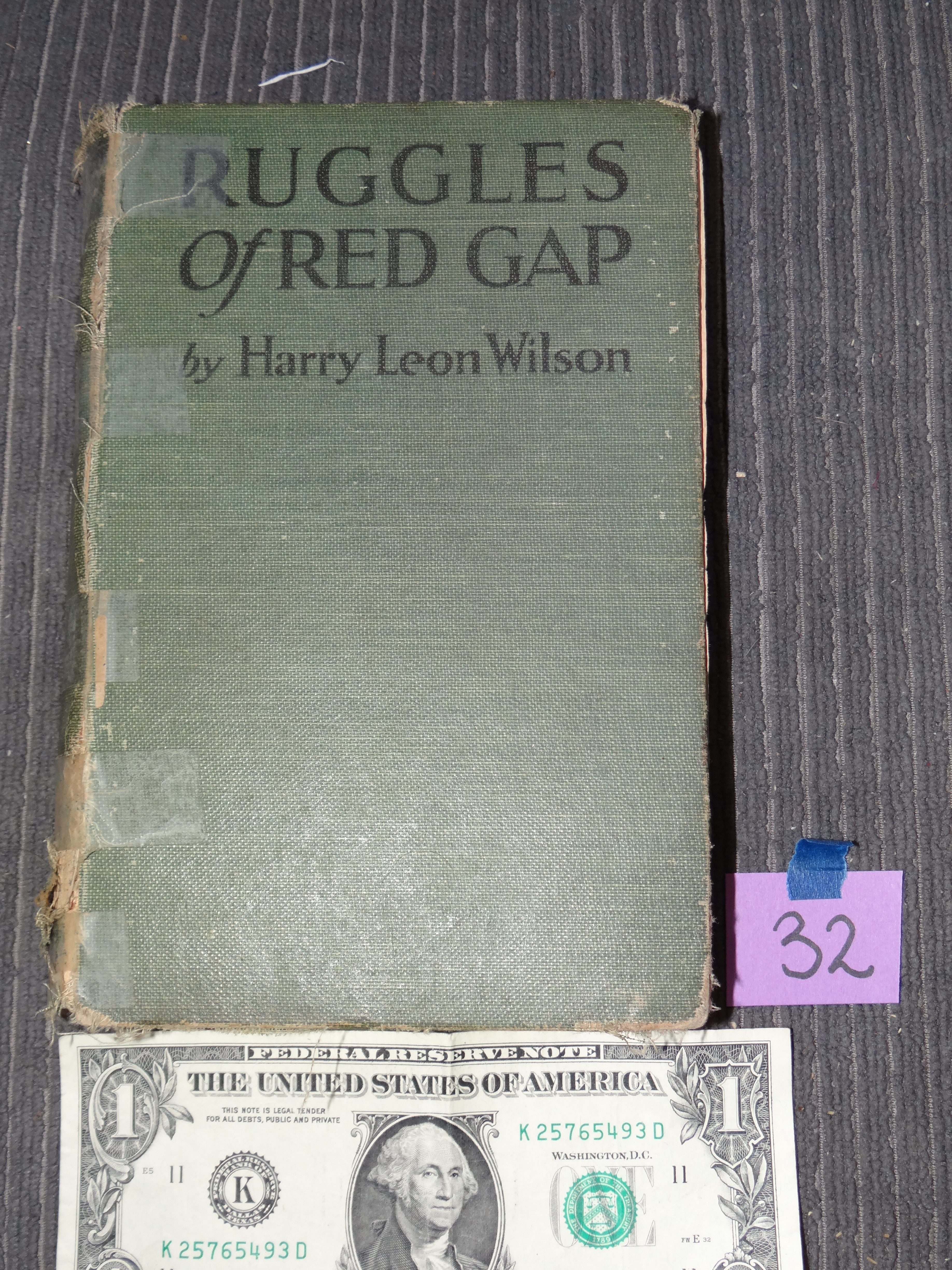 32-Antique Hard Back Ruggles of Red Gap Book 1915