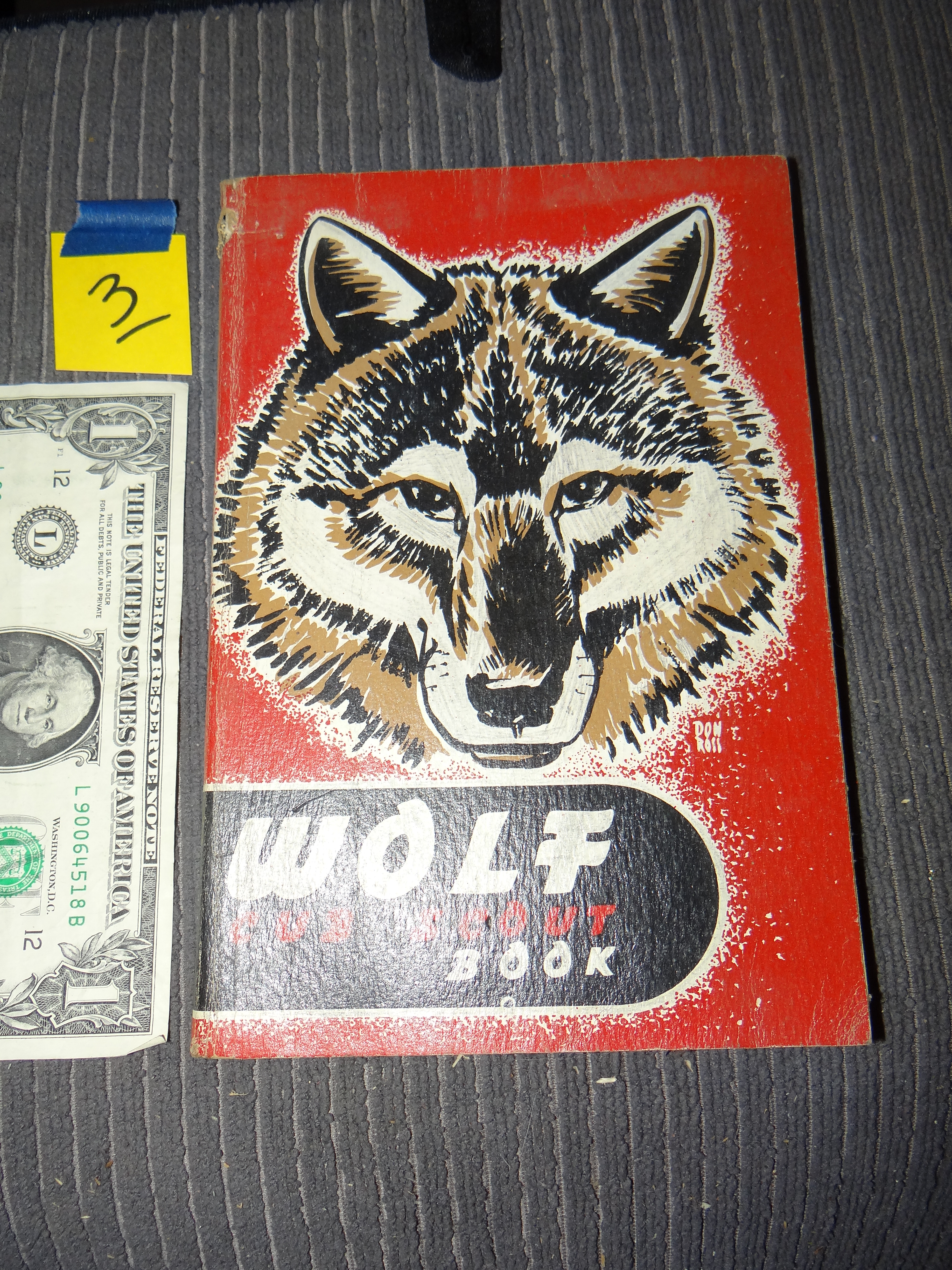 3-Wolf Cub Scout Book Soft Cover 1952