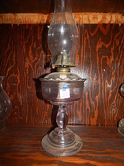 104-Old Kersoene Lamp Turning Purple