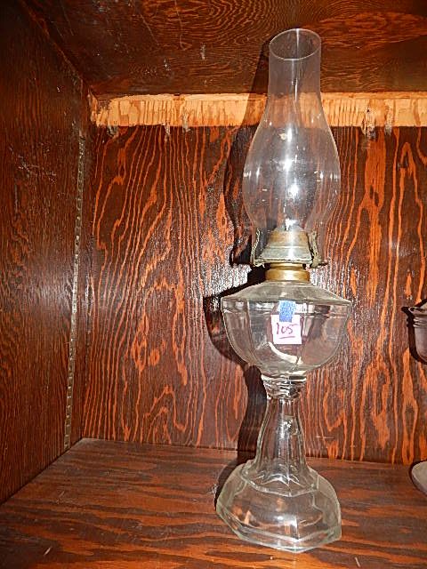 105-Antique Kerosene Lamp w/ Internal Threads