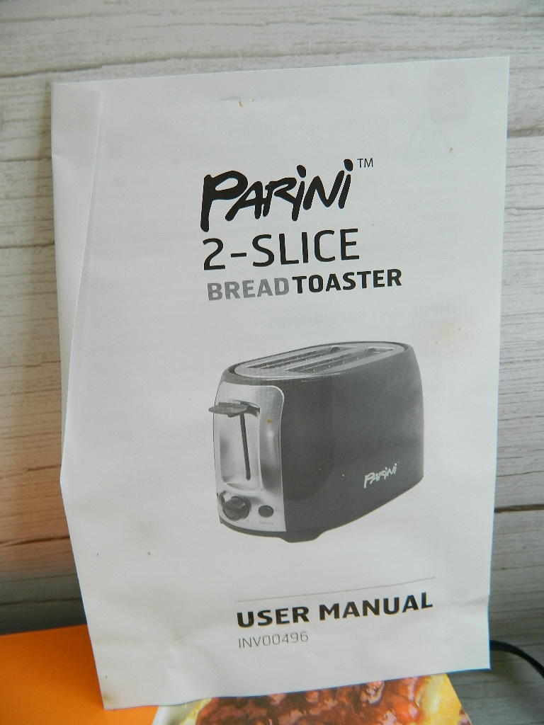 Bread Toaster 2-Slice Parini Black