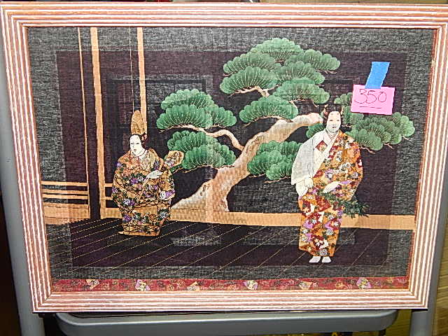 350-Geisha Scene on Cloth