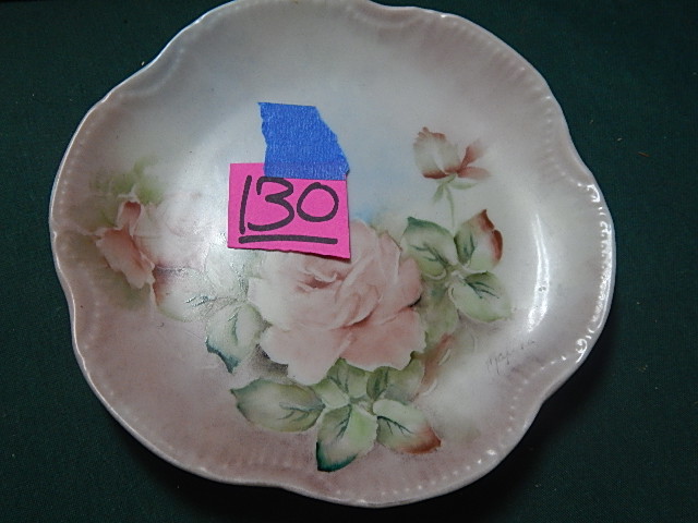 130-Maline Summers Painted Saucer