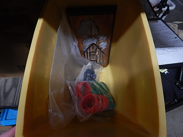 75-Small Garbage Can w/ Misc. Items Inside