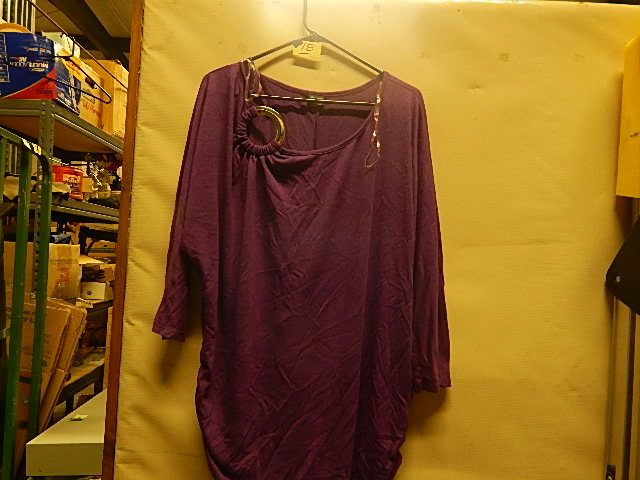 18- Faded Glory Women's Purple Long Sleeve Sz 1X (18W)
