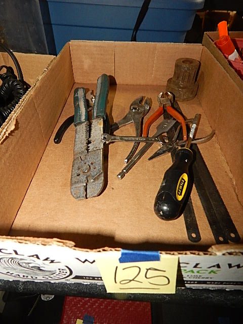 125-Box of Misc Tools