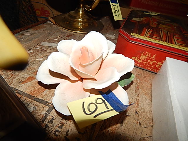 69-Napoleon Porcelain Pink Rose, Italy