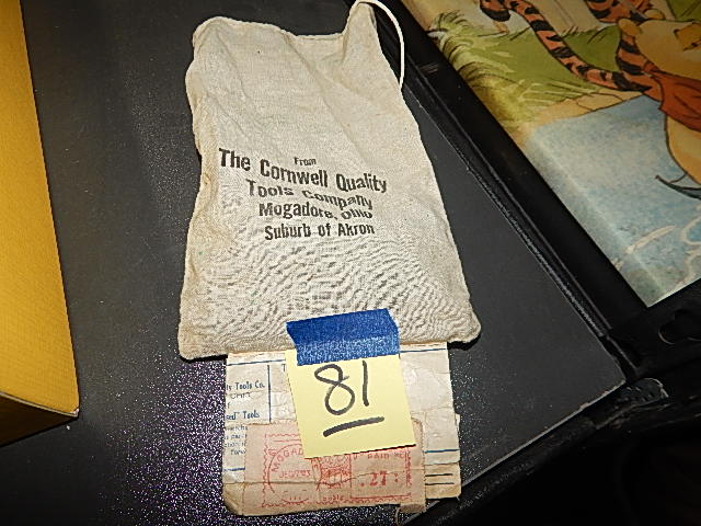 81-The Cornwell Quality Tools Vintage Advertisement Bag