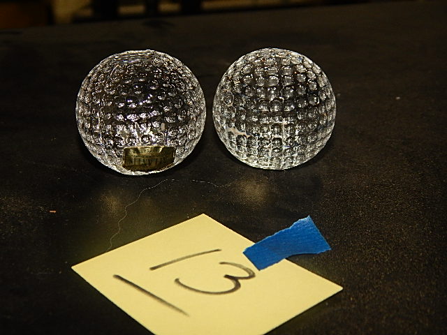 13-Two Crystal Golf Balls-Atlantis