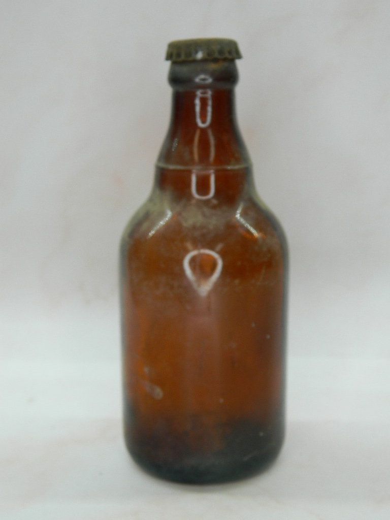 vintage glass beer bottles