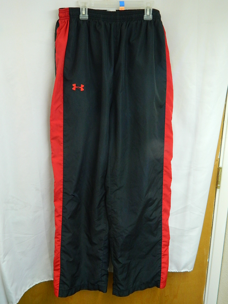 black and red jogging suit