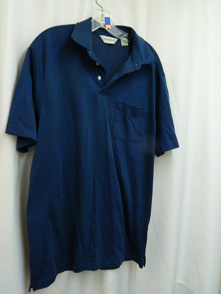 navy blue button up shirt men